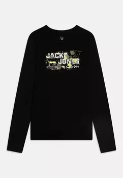 Рубашка с длинным рукавом JCOOUTDOOR LOGO CREW Jack & Jones, черный