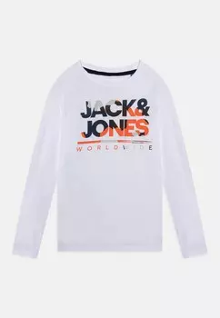Рубашка с длинным рукавом JJLUKE CREW NECK Jack & Jones, белый