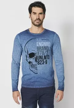 Рубашка с длинным рукавом Koroshi, цвет indigo blue