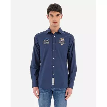 Рубашка с длинным рукавом La Martina Wiley, синий