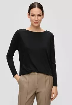 Рубашка с длинным рукавом LANGARM MIT BERSCHNITTENEN SCHULTERN s.Oliver BLACK LABEL, цвет schwarz