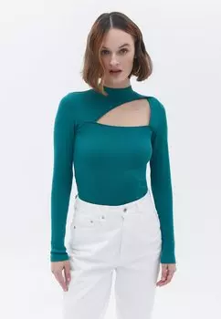 Рубашка с длинным рукавом LANGARM MIT CUT OUT DETAIL OXXO, цвет antique green