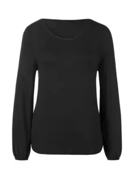 Рубашка с длинным рукавом LASCANA, черный