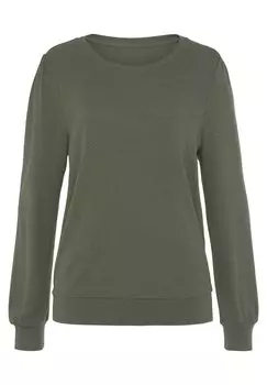 Рубашка с длинным рукавом LASCANA, цвет khaki