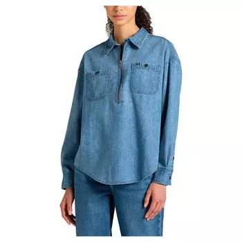 Рубашка с длинным рукавом Lee Frontier Half Zip, синий