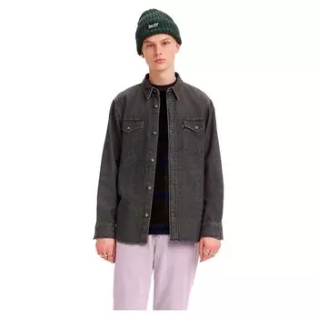 Рубашка с длинным рукавом Levis Relaxed Fit Western, серый