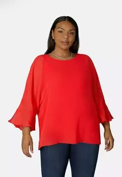 Рубашка с длинным рукавом Live Unlimited London, цвет red