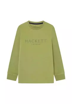 Рубашка с длинным рукавом LOGO Hackett London, зеленый