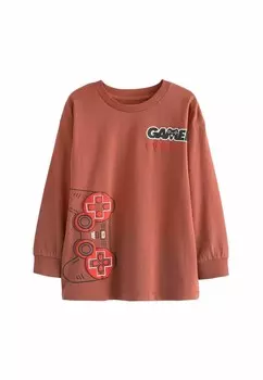 Рубашка с длинным рукавом LONG SLEEVE GRAPHIC Next, коричневый