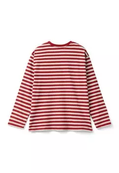 Рубашка с длинным рукавом LONG-SLEEVE IN STRIPED WITH COLLAR AND EMBROIDERED LOGO IN HEART POSITION. United Colors of Benetton, разноцветный
