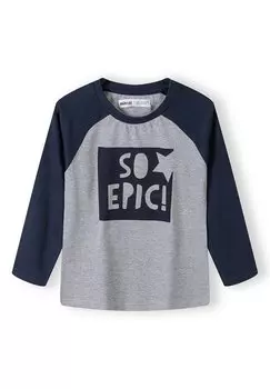 Рубашка с длинным рукавом LONG SLEEVE MINOTI, цвет grey dark blue