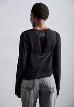 Рубашка с длинным рукавом LONG SLEEVED MM6 Maison Margiela, черный