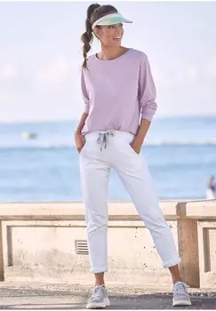 Рубашка с длинным рукавом LONGSLEEVE Elbsand, цвет lila meliert