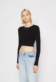 Рубашка с длинным рукавом LONGSLEEVE Gina Tricot, цвет black