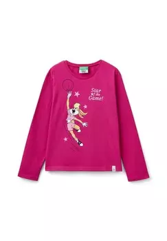 Рубашка с длинным рукавом LOONEY TUNES IN WARM United Colors of Benetton, сирень