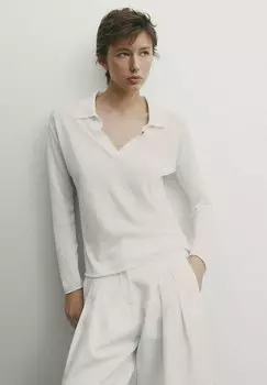 Рубашка с длинным рукавом Massimo Dutti, цвет stone