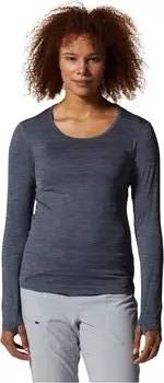 Рубашка с длинным рукавом Mighty Stripe Mountain Hardwear, цвет Blue Slate