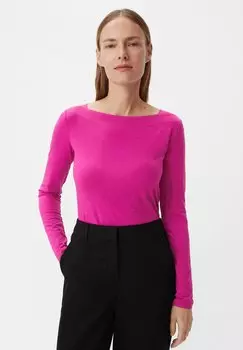 Рубашка с длинным рукавом MIT ECKIGEM AUSSCHNITT comma, цвет pink