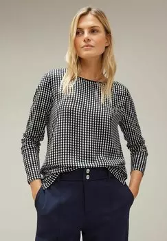 Рубашка с длинным рукавом MIT GRAFIKPRINT Street One, цвет blau