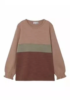 Рубашка с длинным рукавом MIT LANGEN RMELN Name it, цвет cognac