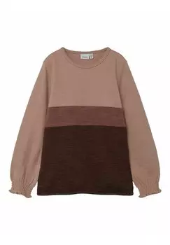 Рубашка с длинным рукавом MIT LANGEN RMELN Name it, цвет deep mahogany