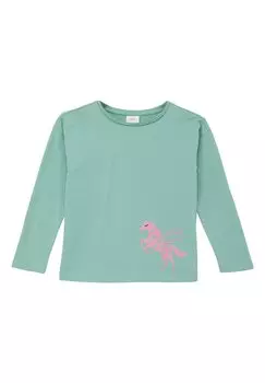 Рубашка с длинным рукавом MIT PRINT s.Oliver, цвет salbeigrn