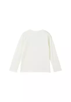 Рубашка с длинным рукавом MIT PRINT TOM TAILOR, белый