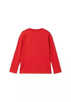 Рубашка с длинным рукавом MIT PRINT TOM TAILOR, красный