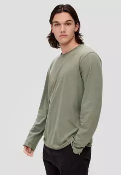 Рубашка с длинным рукавом MIT ROLLSUMEN QS, цвет olivgrn