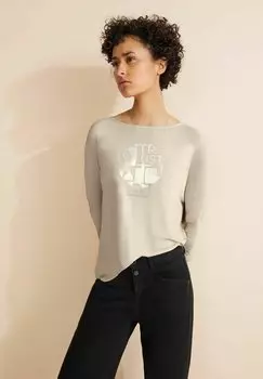 Рубашка с длинным рукавом MIT SCHIMMER Street One, цвет beige