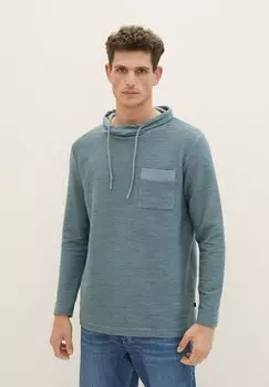 Рубашка с длинным рукавом MIT SNOOD TOM TAILOR, цвет grey mint melange