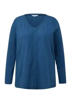 Рубашка с длинным рукавом MIT TEILUNGSNAHT Triangle, темно-синий