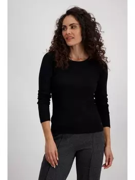 Рубашка с длинным рукавом monari, черный