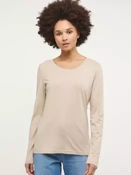 Рубашка с длинным рукавом Mustang, бежевый