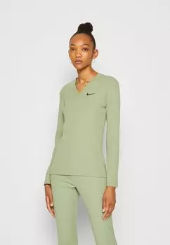 Рубашка с длинным рукавом Nike, оливково-зеленый/черный