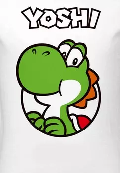 Рубашка с длинным рукавом NINTENDO SUPER MARIO YOSHI SINCE 1990 Henry Tiger, зеленый