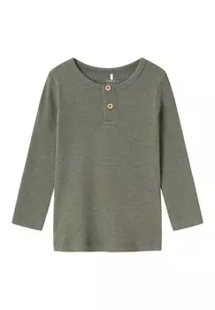 Рубашка с длинным рукавом NMMKAB Name it, цвет dusty olive melange