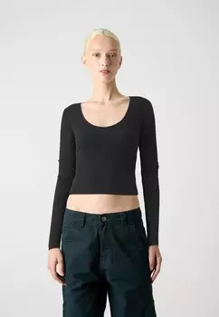 Рубашка с длинным рукавом ONLKAYA VNECK SHORT ONLY, черный