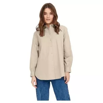 Рубашка с длинным рукавом Only Nora, бежевый