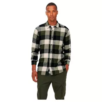 Рубашка с длинным рукавом Only & Sons Onsgudmund, зеленый