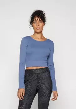 Рубашка с длинным рукавом ONPJAIA LIFE CROP SEAM TOP ONLY Play, синий