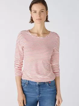 Рубашка с длинным рукавом Oui, белый