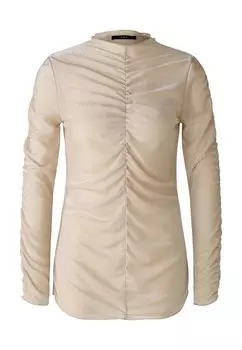 Рубашка с длинным рукавом Oui, бежевый