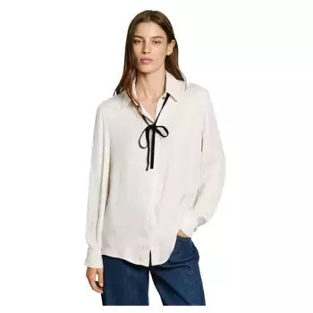 Рубашка с длинным рукавом Pepe Jeans Athenea, бежевый