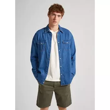 Рубашка с длинным рукавом Pepe Jeans Hammond, синий