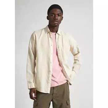 Рубашка с длинным рукавом Pepe Jeans Paytton, бежевый
