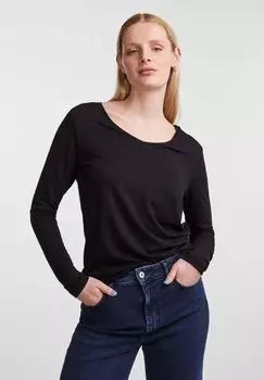 Рубашка с длинным рукавом Pieces, черный