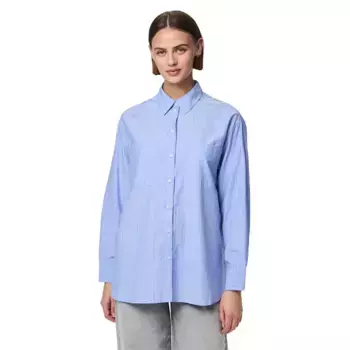 Рубашка с длинным рукавом Pieces Melia Loose Fit, синий