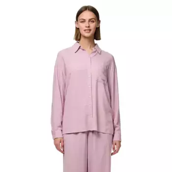 Рубашка с длинным рукавом Pieces Pia Loose Fit, розовый