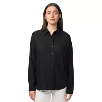 Рубашка с длинным рукавом Pieces Pia Loose Fit, черный